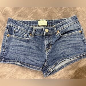 Aeropostale  Mico Mini Jean Shorts Junior's Size 5/6 Festival Western Booty